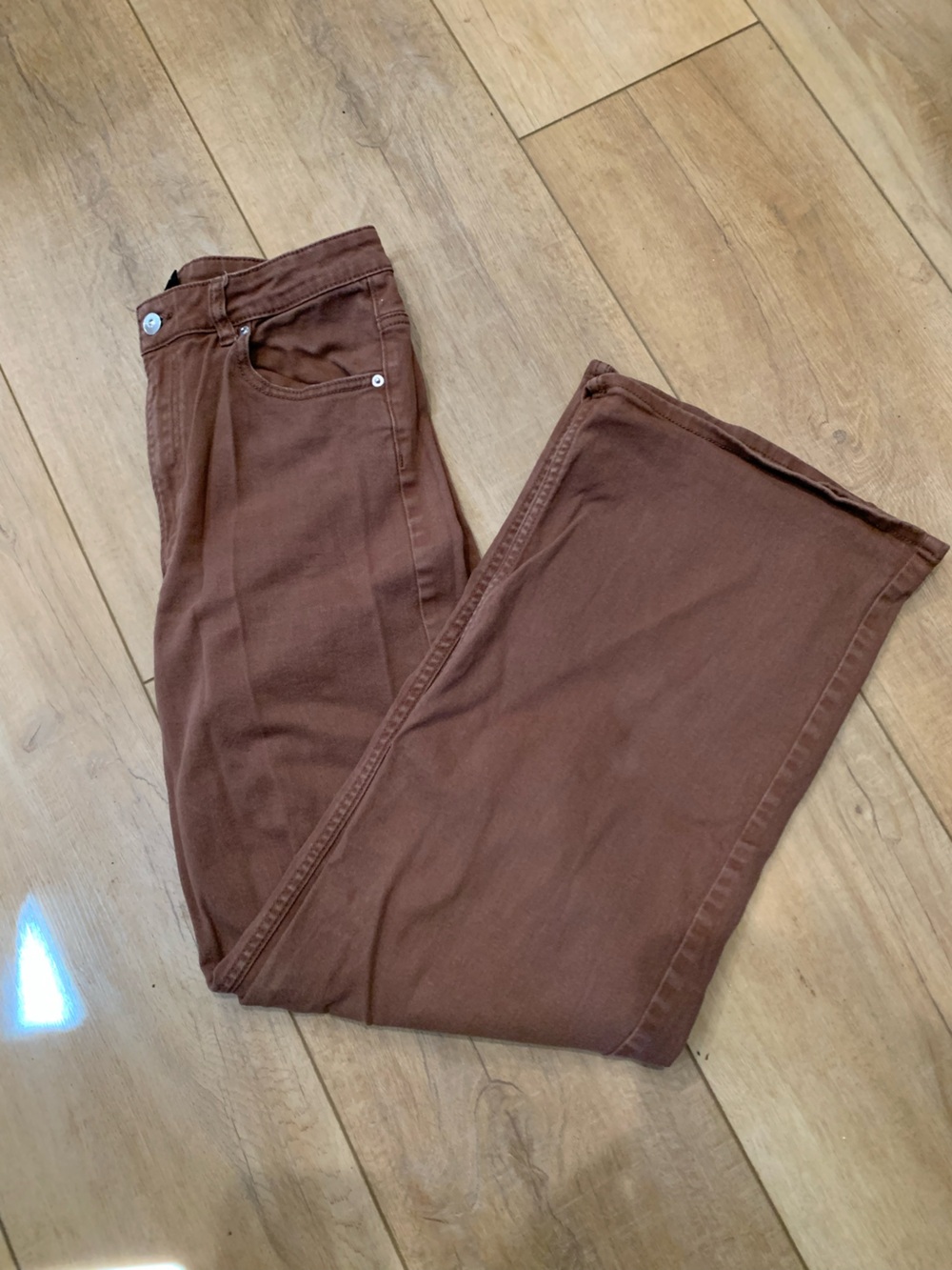 H&M Divided Rust-Brown Straight Pants